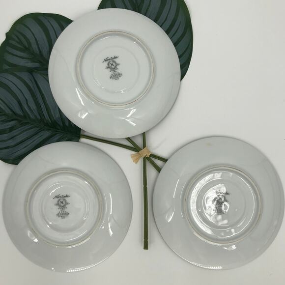 Vintage 3 Set Noritake White Green Floral Daisy Soroya 6853 Tea Cups & Saucers - Picture 6 of 10